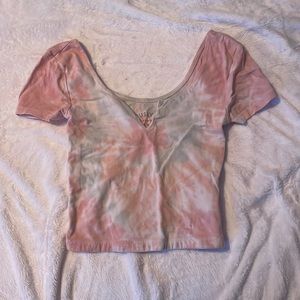 tie die cropped